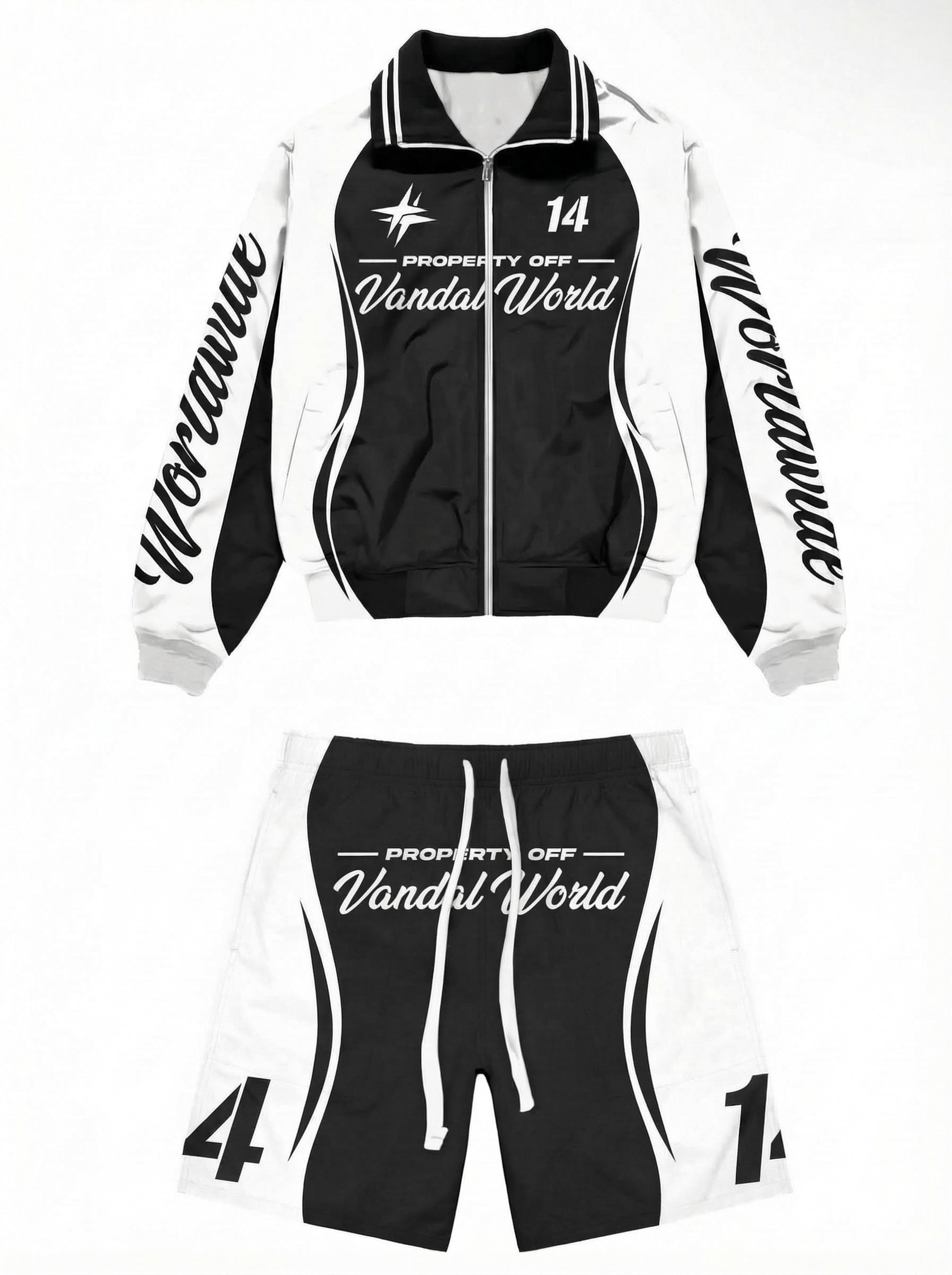 Vandal World Tracksuit - Black
