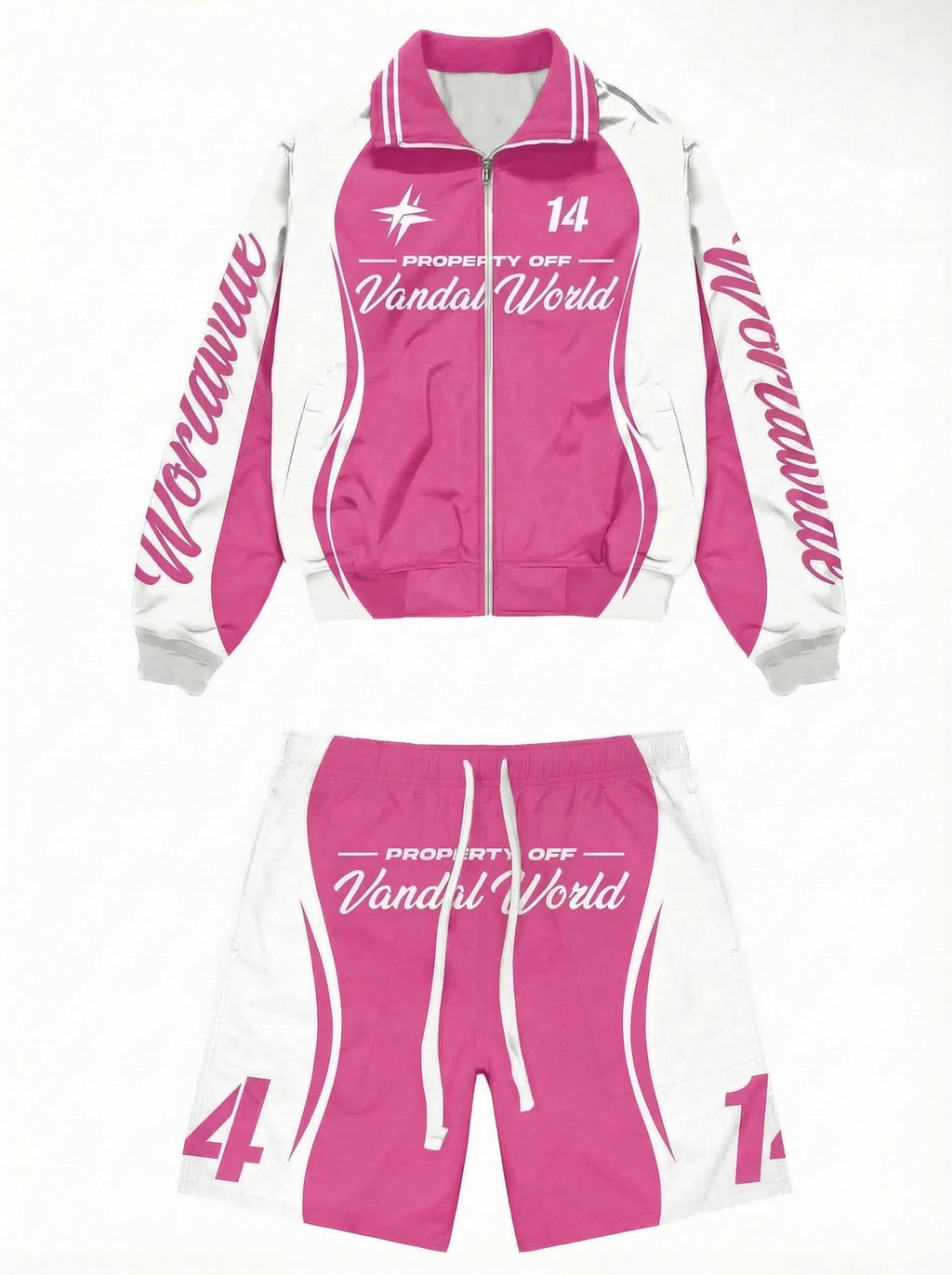 Vandal World Tracksuit - Pink