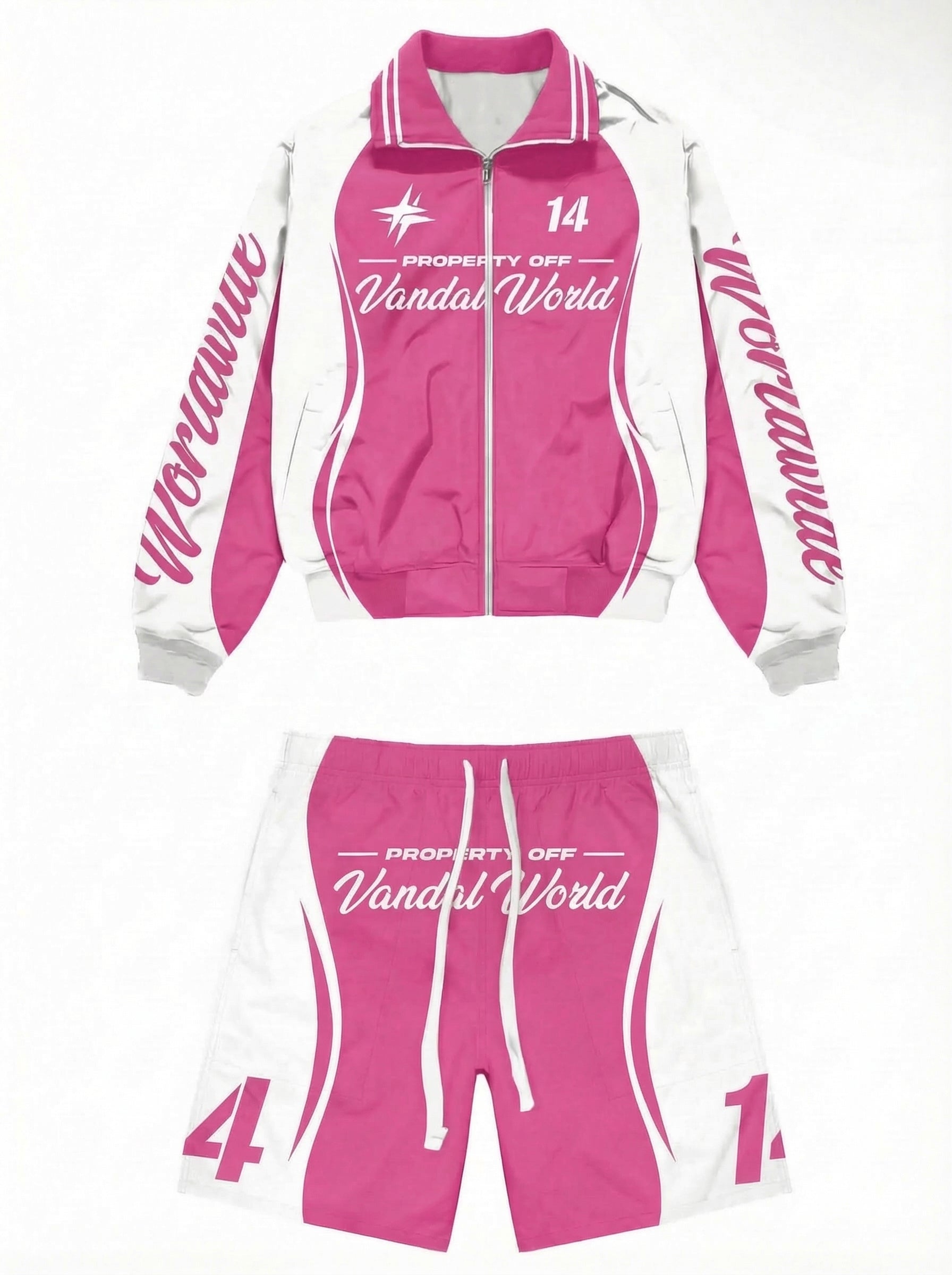 Vandal World Tracksuit - Pink