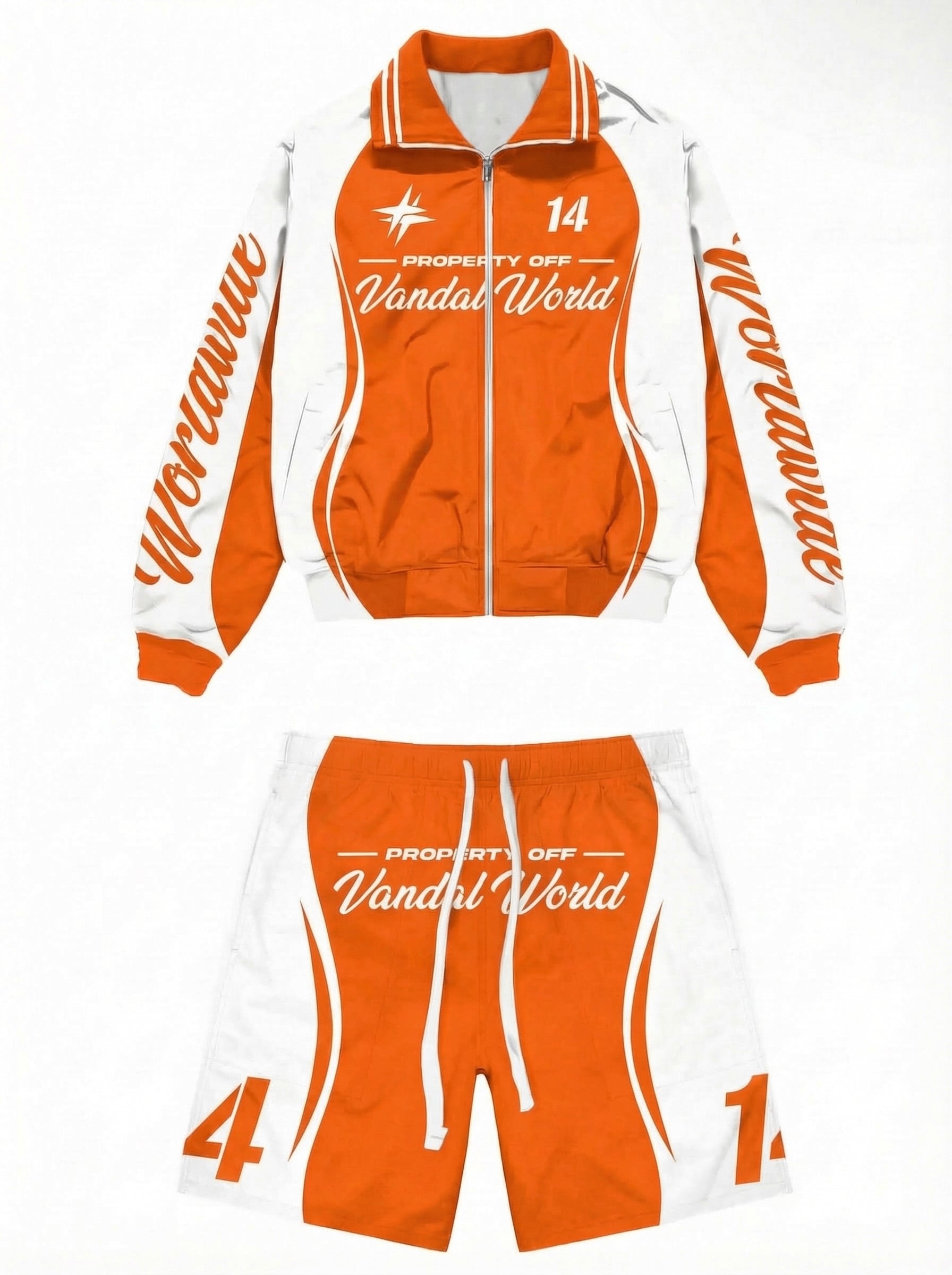 Vandal World Tracksuit - Orange